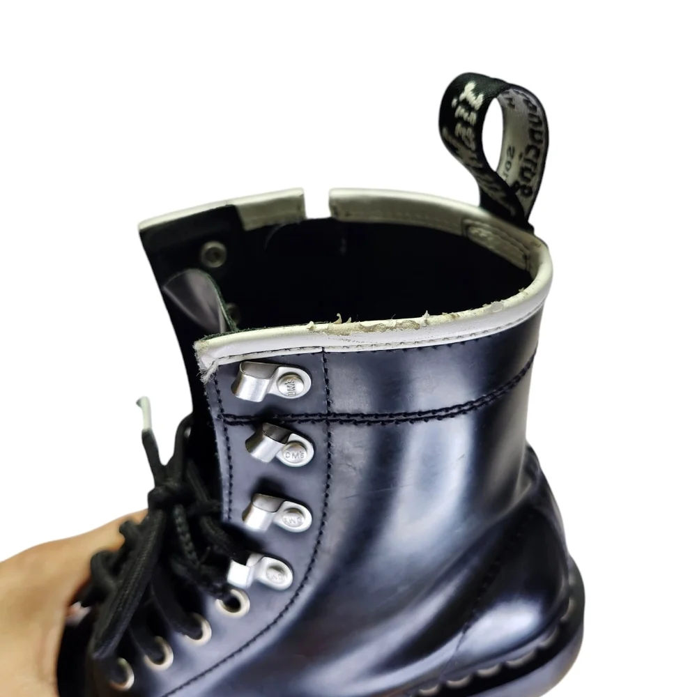 Dr. Martens 1460 Lace and Zipper Leather Boots (6USM) - Picture 14 of 14